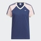 adidas Originals阿迪三叶草2025女子V NECK TEE针织无领短TKF0315