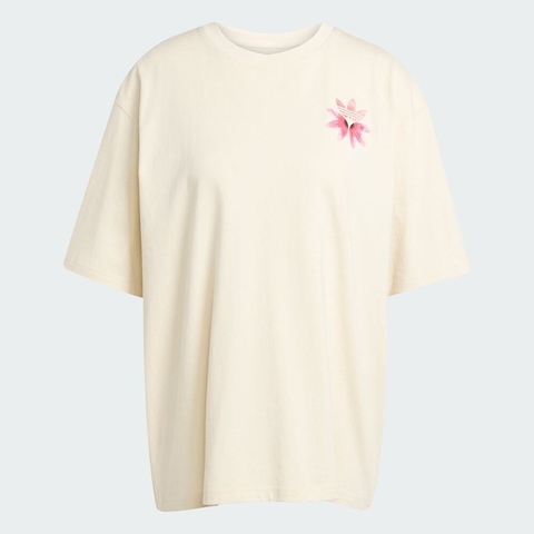 adidas Originals阿迪三叶草2025女子GFX TEE针织无领短TKC0678