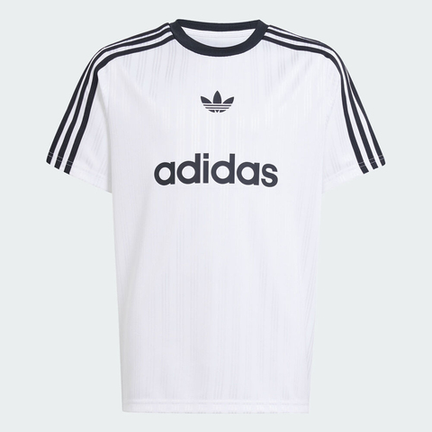 adidas Originals阿迪三叶草2025男大童TEE针织无领短TJM0492