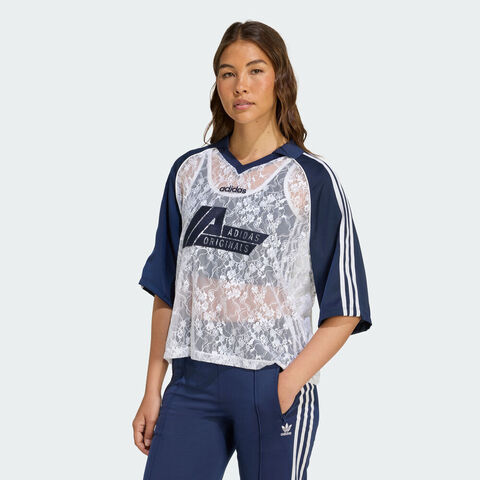 adidas Originals阿迪三叶草2025女子JERSEY针织有领短TKD2275