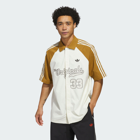 adidas Originals阿迪三叶草2025男子Winter Shooter短袖衬衫JM0513