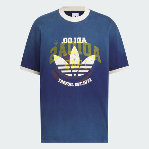 adidas Originals阿迪三叶草2025男子BBLS WASHED TEE针织无领短TKC0289