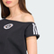 adidas Originals阿迪三叶草2025女子OFFSHOULDER TEE针织无领短TKC8796