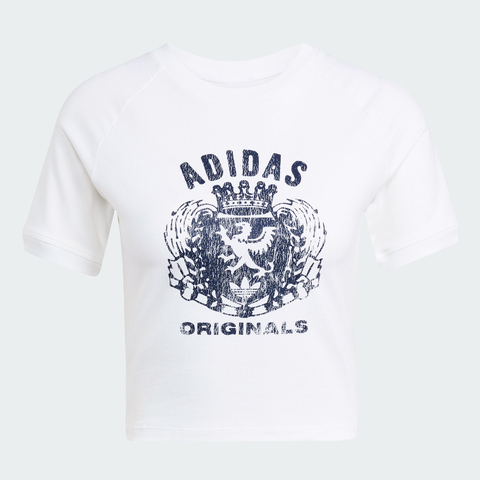 adidas Originals阿迪三叶草2025女子GRFX TEE针织无领短TJZ0851