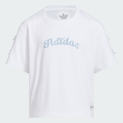 adidas Originals阿迪三叶草2025男大童JG 101 TEE针织无领短TKG6625