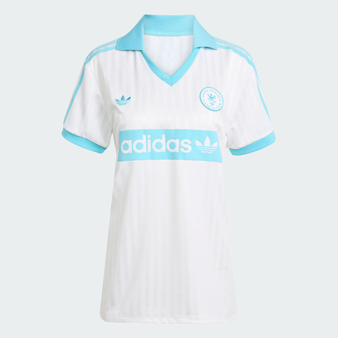 adidas Originals阿迪三叶草2025女子FOOTBALL TEE针织有领短TJZ0848