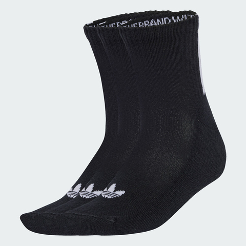 adidas Originals阿迪三叶草2025中性3S 1/4 SOCKS 3P短袜优惠装JV7426