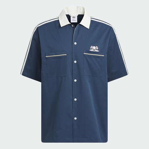 adidas Originals阿迪三叶草2025男子U BOWLING TEE短袖衬衫KG6689