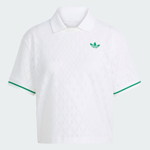 adidas Originals阿迪三叶草2025女子POLO PRO针织有领短TJM4734