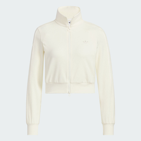 adidas Originals阿迪三叶草2025女子RIB CLLAR FZ针织无帽外套KB5445
