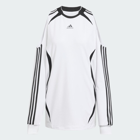 adidas Originals阿迪三叶草2025女子FASHION JERSEY针织无领长TKE9797