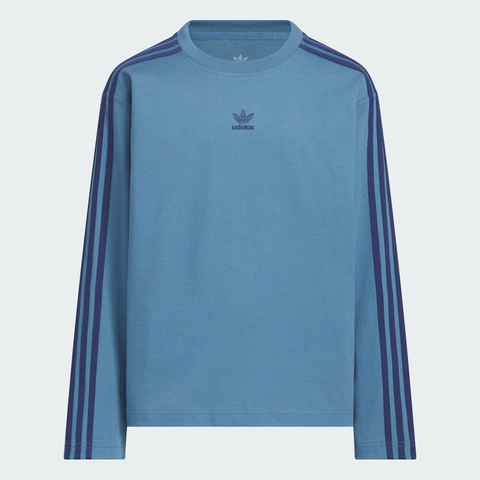 adidas Originals阿迪三叶草2025男大童JK BB LS TEE针织无领长TKG6623