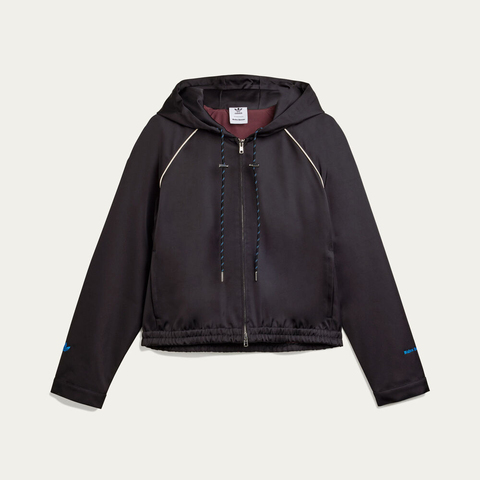 adidas Originals阿迪三叶草2025女子WB W SATIN HOOD梭织连帽外套JW1110