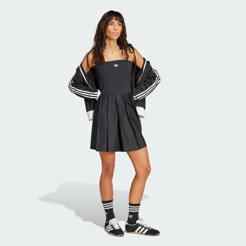 adidas Originals阿迪三叶草2025女子PLEATED DRESS无袖连衣裙JW0115