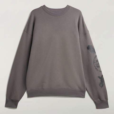 adidas Originals阿迪三叶草2025男子GFX CREW针织无帽卫衣KE5083