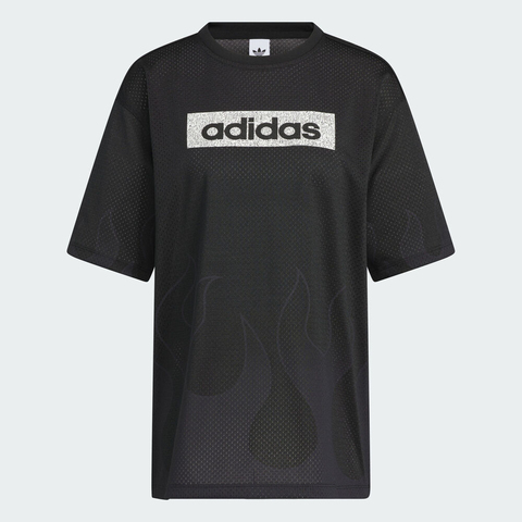 adidas Originals阿迪三叶草2025女子HOCKEY TEE针织无领短TKF0146