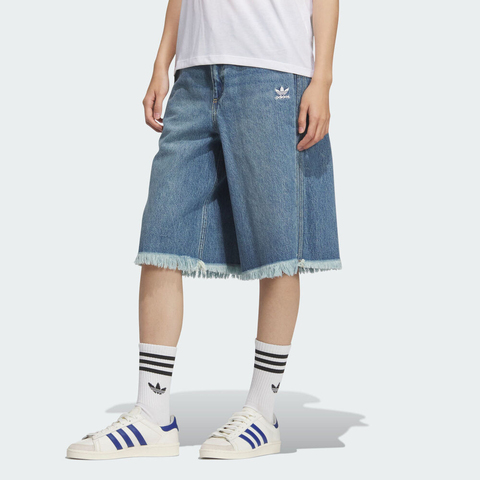 adidas Originals阿迪三叶草2025女子DENIM JORT牛仔短裤KB5432