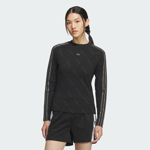 adidas Originals阿迪三叶草2025女子TIGHT TEE LS针织无领长TKS6109