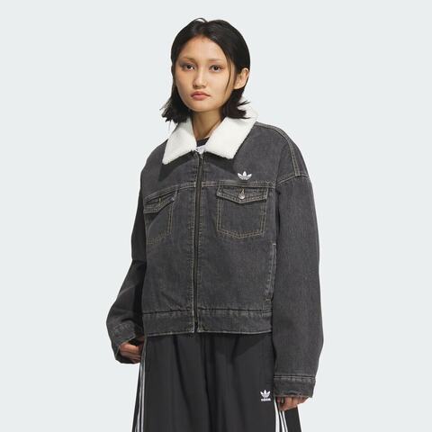 adidas Originals阿迪三叶草2025女子FEMME DENIM PAD薄棉服KB5449