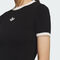 adidas Originals阿迪三叶草2025女子TIGHT TEE SS针织无领短TKS6110