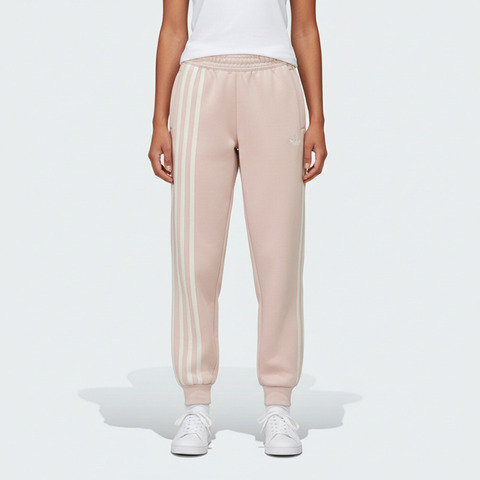 Adidas Original阿迪三叶草2025女子3 STRIPES CUFF针织长裤JW3624