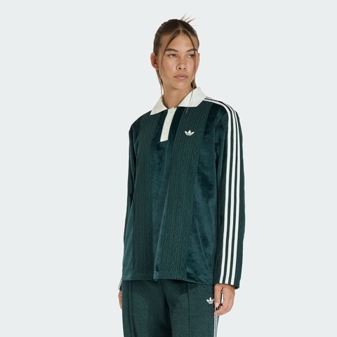 adidas Originals阿迪三叶草2025女子LS JERSEY针织有领长TKS7796
