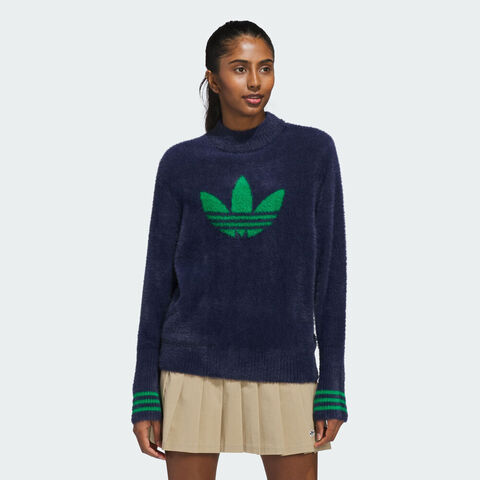 adidas Originals阿迪三叶草2025女子S Nvlty Swtr W毛线套头衫JX9267