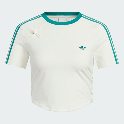 adidas Originals阿迪三叶草2025女子NEW CN TEE SS针织无领短TKC5852
