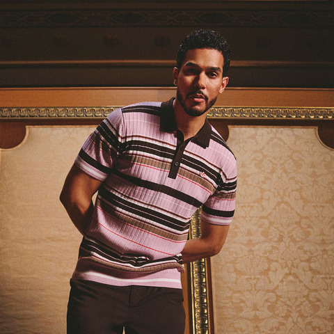 adidas Originals阿迪三叶草2025男子MR Stripe Polo针织有领短TJN9733