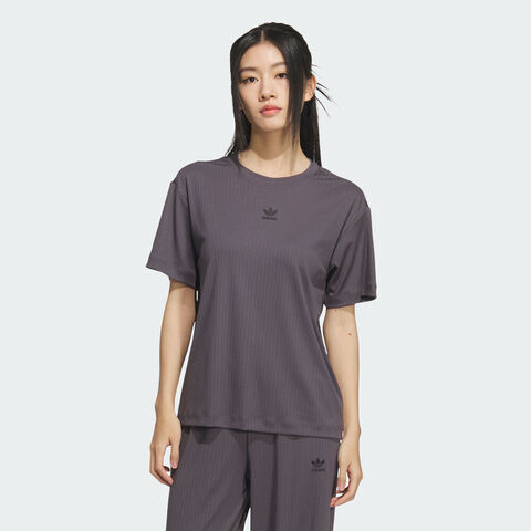 adidas Originals阿迪三叶草2025女子ESS WR TEE针织无领短TKD1863