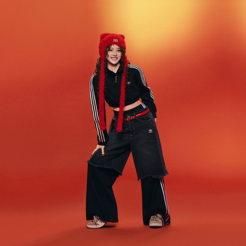 Adidas Original阿迪三叶草2025女子3S WIDE SWEATPT针织长裤JV7473