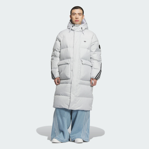 adidas Originals阿迪三叶草2025男子3S LONG DOWN U厚羽绒服-长KC2566