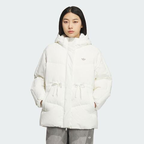 Adidas Original阿迪三叶草2025女子BOW MID DOWN厚羽绒服-短KF3685