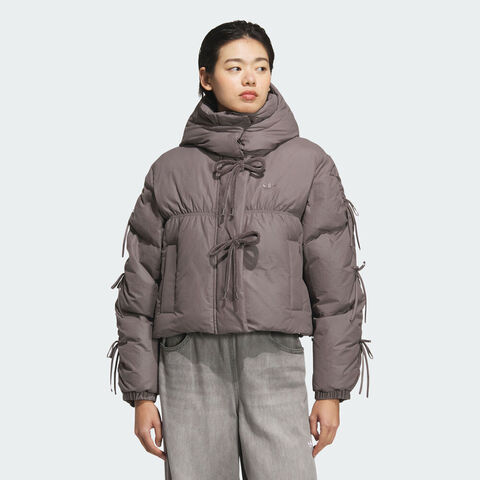 adidas Originals阿迪三叶草2025女子BOW PLAY DOWN厚羽绒服-短KC2609