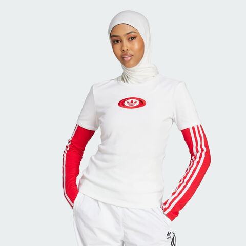 adidas Originals阿迪三叶草2025女子CAMPUS2000 TEE针织无领短TKA2687