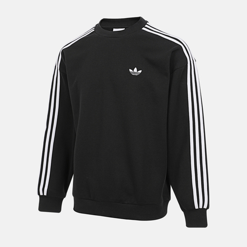 Adidas Original阿迪三叶草2025男子3S CREW针织无帽卫衣KG3898