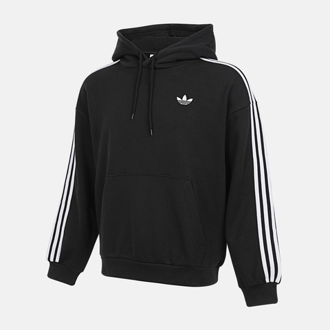 Adidas Original阿迪三叶草2025男子3S HOODY针织连帽卫衣KG3903