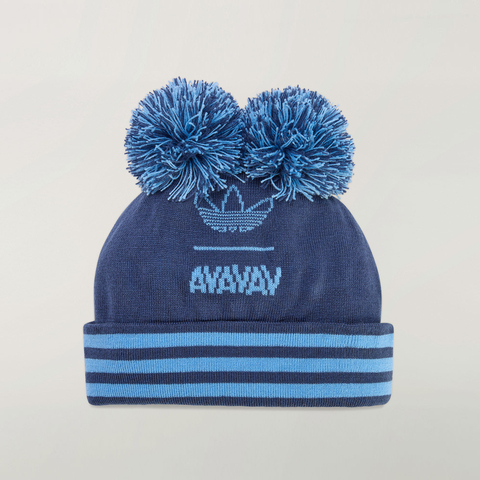 Adidas Original阿迪三叶草2025中性POM POM BEANIE针织帽KA2408