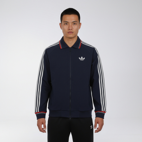 Adidas Original阿迪三叶草2026男子M COACH TT针织无帽外套KV8864