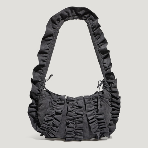 Adidas Original阿迪三叶草2026中性DENIM RUFF BAG单肩包KX7014