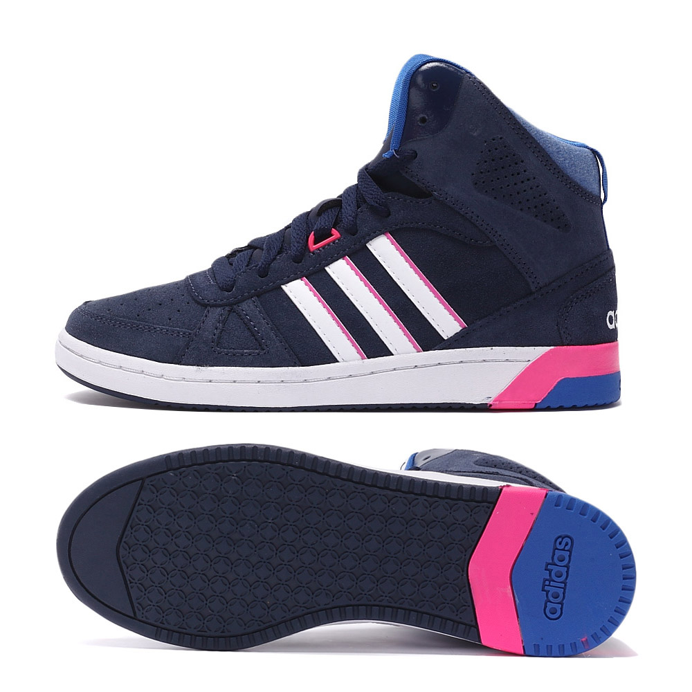 adidas阿迪休闲新款女子高帮休闲鞋f99433