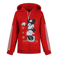 adidas neo阿迪休闲2020女子W DSNY CNY HDY连帽套头衫GE7774