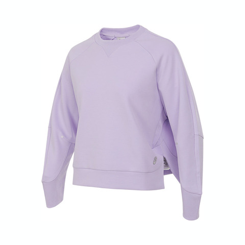 Asics亚瑟士2025女子女式运动卫衣针织无帽卫衣2032D247-500