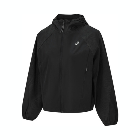 Asics亚瑟士2025女子女式反光跑步夹克梭织连帽外套2012D248-001