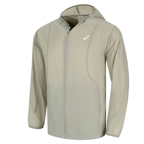 Asics亚瑟士2025男子男式抗UV跑步夹克梭织连帽外套2011D332-300