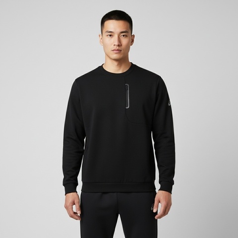 Asics亚瑟士2025男子男式运动卫衣针织无帽卫衣2031F366-001