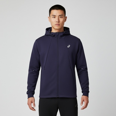 Asics亚瑟士2025男子男式运动夹克针织连帽外套2031F367-500