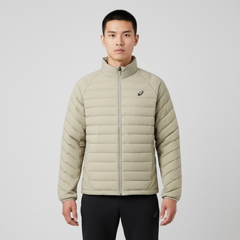 Asics亚瑟士2025男子男式运动轻量羽绒夹克薄羽绒服-短2031F372-020