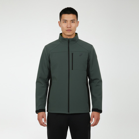 Asics亚瑟士2025男子跑步夹克梭织无帽外套2011D621-300