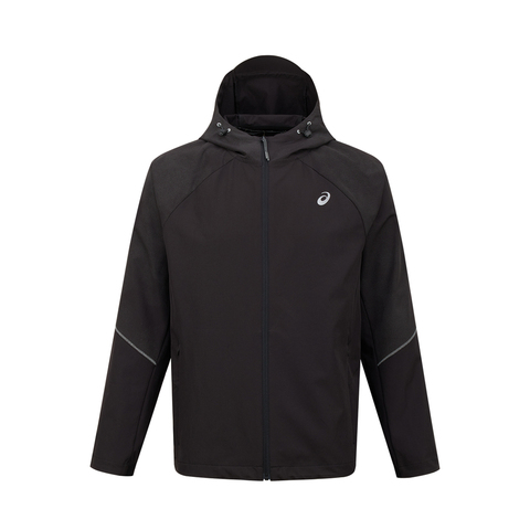Asics亚瑟士2026男子跑步反光夹克梭织连帽外套2011D625-001